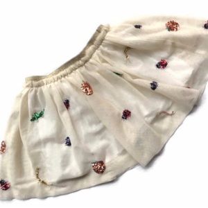 Mini Boden x Roald Dahl Creepy Crawly Friends Sequin and Tulle Skirt in 3/4